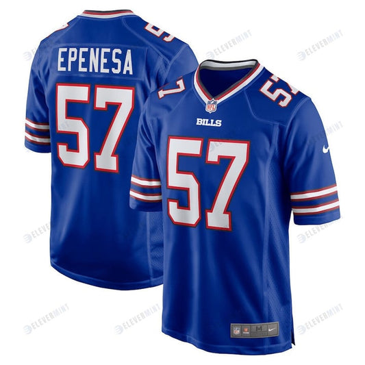 A.J. Epenesa 57 Buffalo Bills Game Player Jersey - Royal