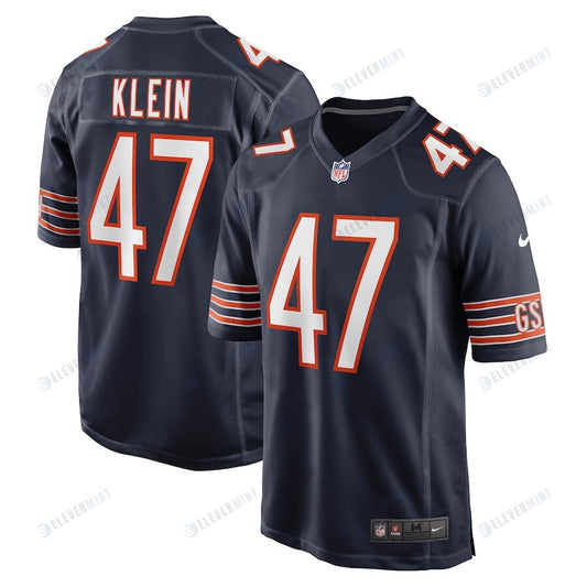 A.J. Klein 47 Chicago Bears Game Player Jersey - Navy