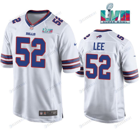 A.J. Klein 52 Buffalo Bills Super Bowl LVII Away Player Men Jersey - White Jersey